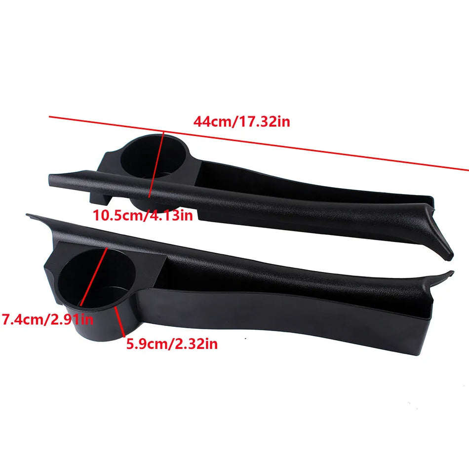 Plastic Seat Crevice Storage Box With Cup Holder For Lexus LX570 LX450d