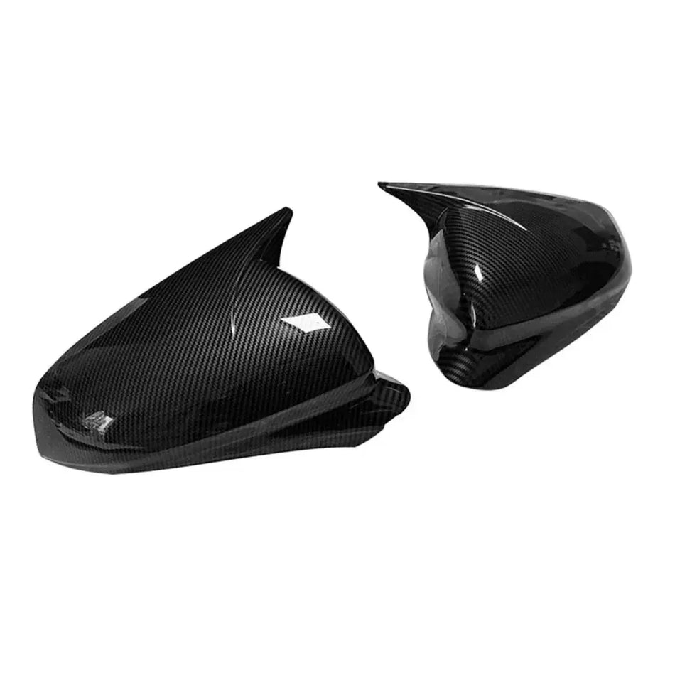 Pair ABS Side Mirror Covers for SEAT Leon MK4 Cupra 2020-2024 by InterCyprus Trading Ltd