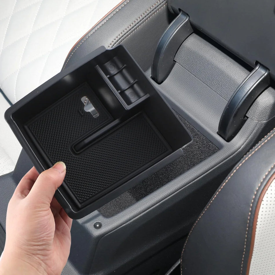VW Passat B8 Armrest Storage Box with Center Console Tray, ABS Plastic
