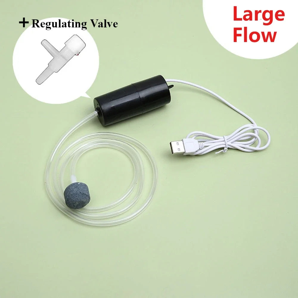 ADH363 Aquarium Oxygen Air Pump &ndash; Silent USB Powered ADH364