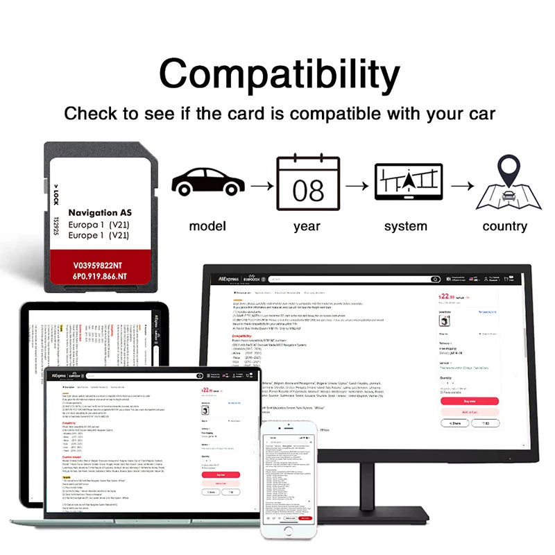AS V21 SD Card For Seat MIB2 - 2025 Europe Navi Update