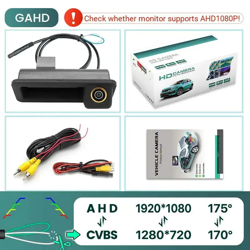 AHD 1080P Rear View Camera for Ford Focus Mondeo MK4 S-Max by InterCyprus Trading Ltd