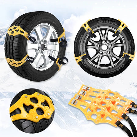 4Pcs Car Snow Chains &ndash; TPU Snow Chains For Low Temps