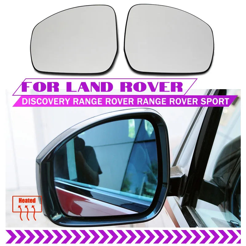 Apkures kreisā labā aizmugurējā spoguļa stikls priekš Range Rover Sport