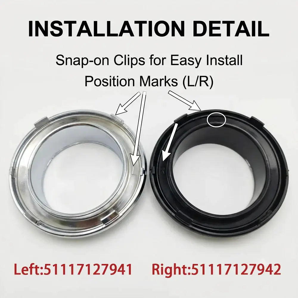 ABS Fog Lamp Bezel for Mini Cooper R50 R52 Convertible by InterCyprus Trading Ltd