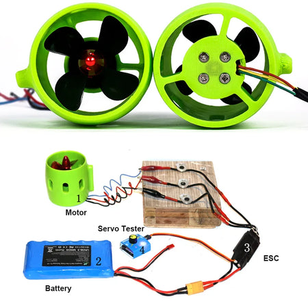 High-Performance 12V-24V 20A Underwater Thruster Motor for RC Boats