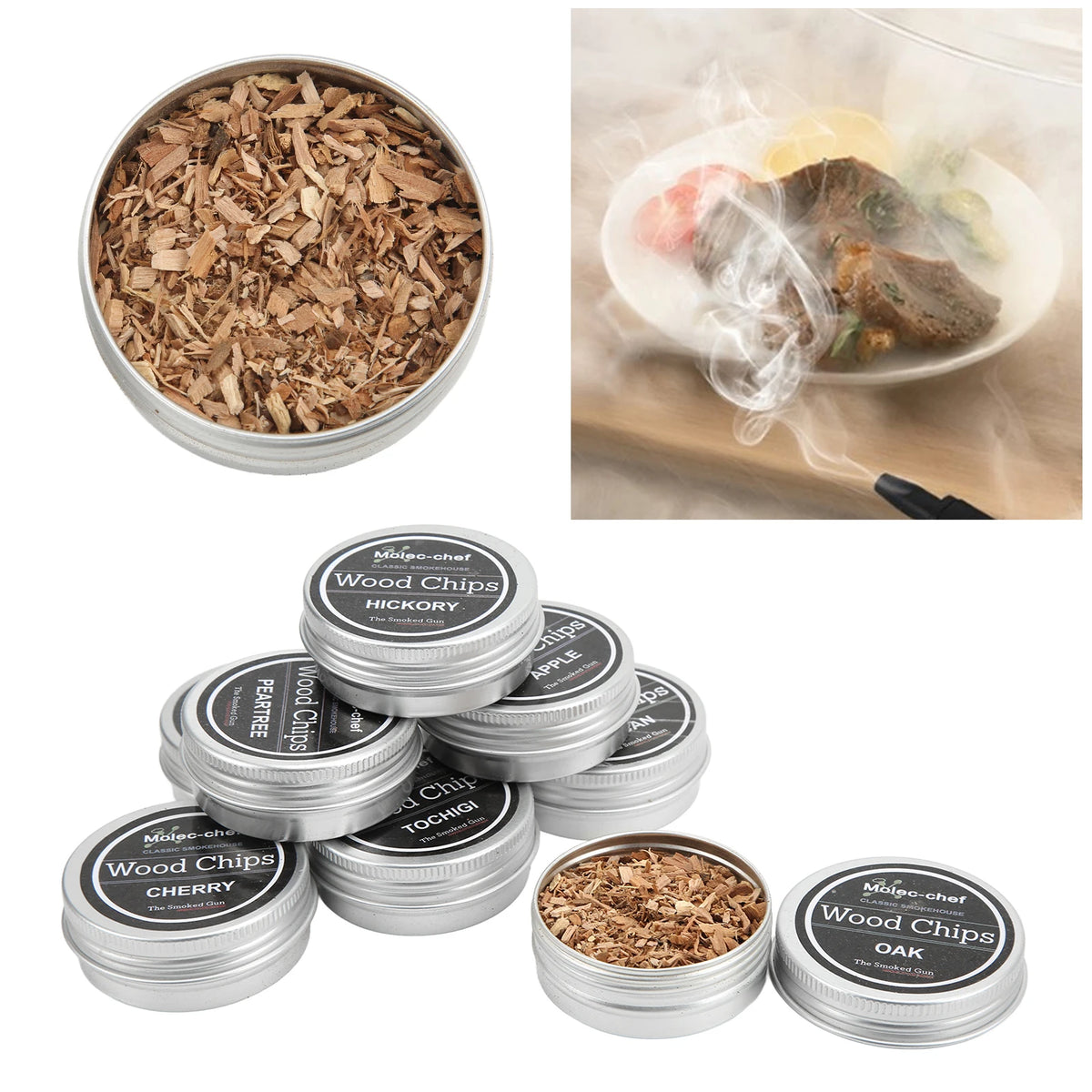 Whiskey Wood Smoking Chip Cocktail Kit &ndash; Smoky Flavor