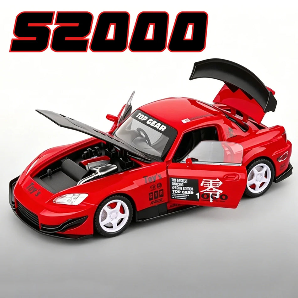 Diecast avtomobilski model s sprednjim volanom za Honda S2000 P1GTR