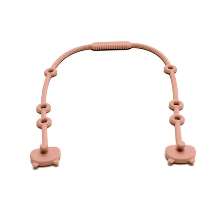 Baby Pacifier Chain &ndash; Anti-Drop Silicone Design peach