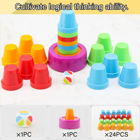TTF00975 Montessori Color Matching Cup Set &ndash; Educational Toy