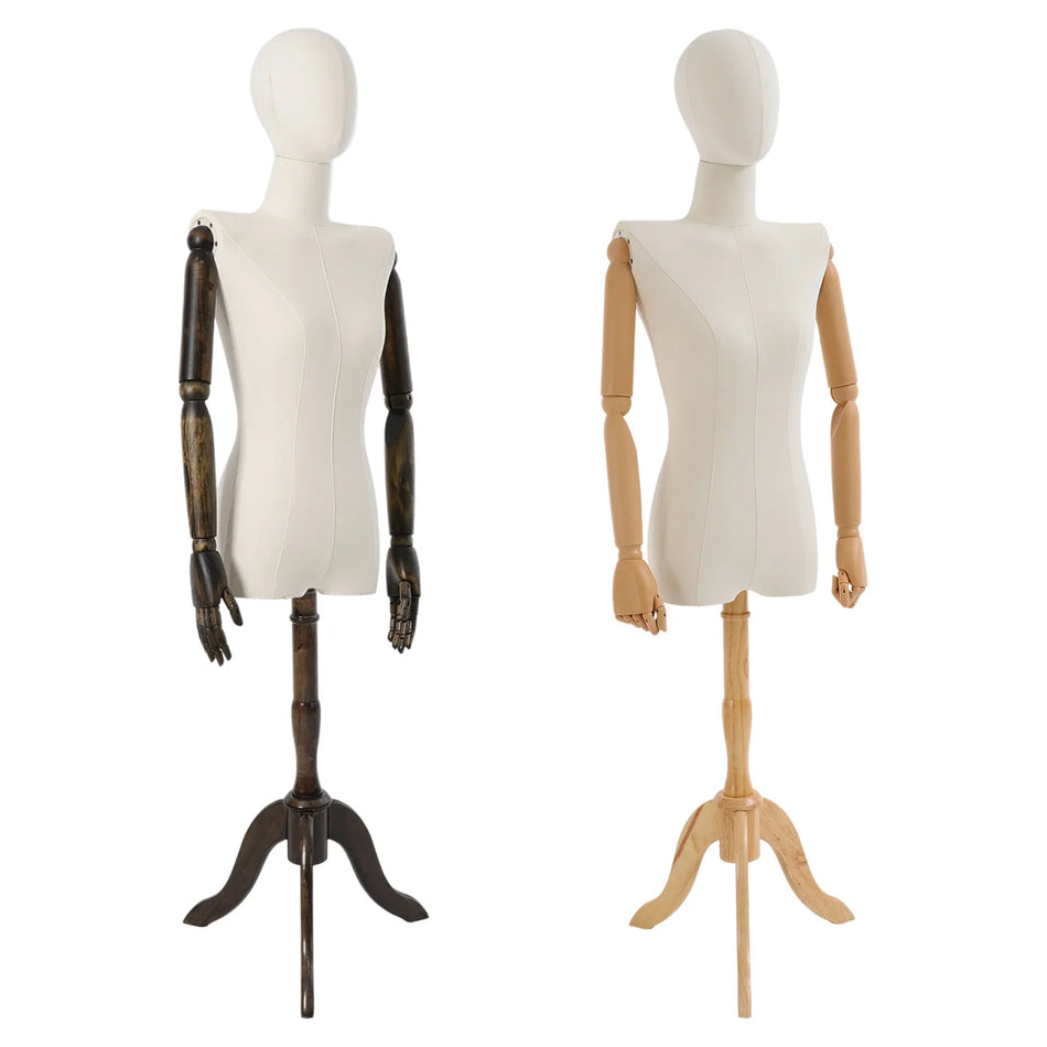 Verstelbare 78.74in Vrouwelijke Mannequin Met Driehoekige Basis