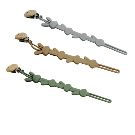 Silicone Pacifier Chain &ndash; Anti-Drop Design for Babies Colorful 3pcs