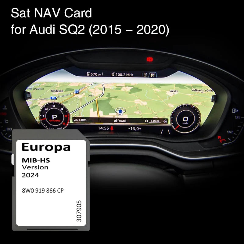 2024 Update Europe UK Maps 8W0919866CP - Audi SQ2 GPS CHINA / for Audi MIB-HS SQ2