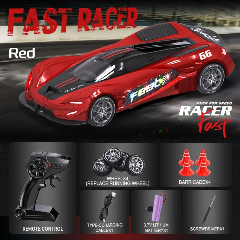 High Speed RC Drift Vehicle &ndash; 4WD Racing Car Gift For Boys Red