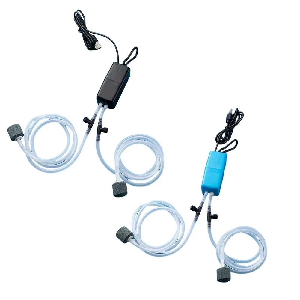 Mini Aquarium Air Pump Kit &ndash; Silent USB Powered, Compact