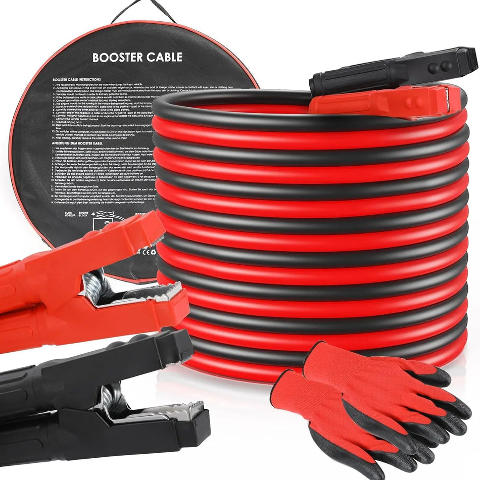 2x 3000A Cavi di Avviamento 50mm2 4/6m Cavi Booster 12V/24V