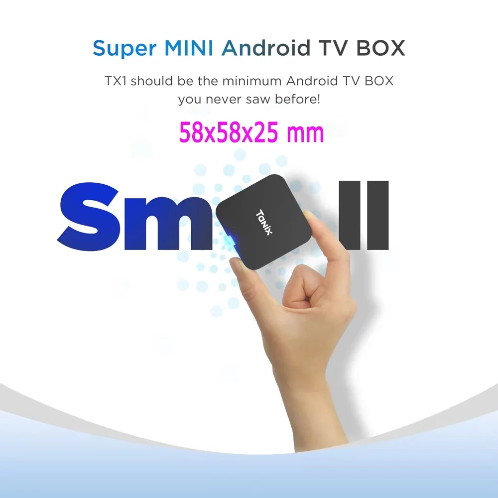 Tanix TX1 Android 10 TV Box | 4K Media Player with 2.4G WiFi &amp; 16GB Storage