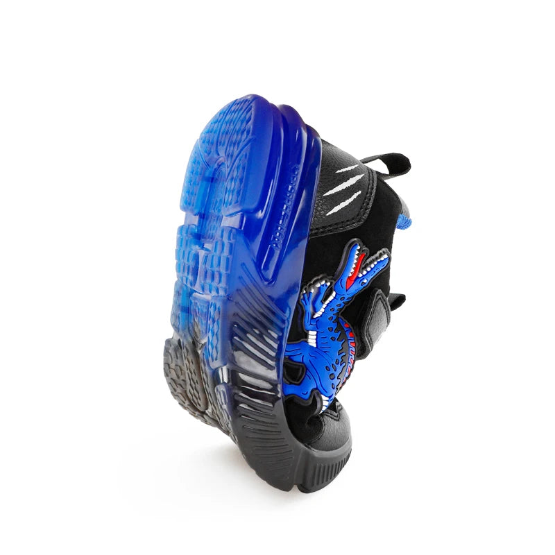 EXDINO Light Up Dinosaur Sneakers for Boys 2-6Y