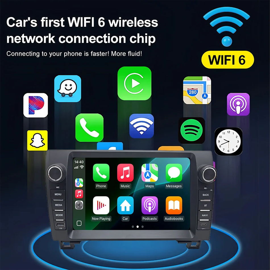 9-calowy zestaw radiowy Android Auto z bezprzewodowym Carplay do Toyota Tundra Sequoia