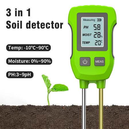 Handheld Soil Detector SGS07 &ndash; Accurate 3 in 1 Soil Analysis green