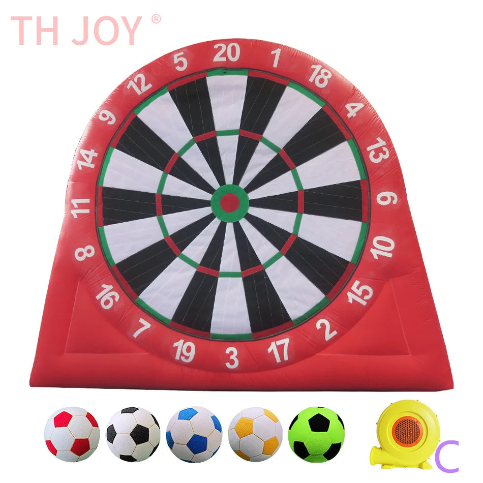 Φουσκωτός Γιγαντιαίος Στόχος Ποδοσφαίρου Dart Board Παιχνίδι 3m 4m 5m