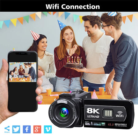 8K Video Camera &ndash; 64MP High-Definition Recording
