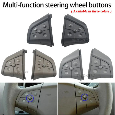 Steering Wheel Push Buttons Phone Control Switch 10Key For Mercedes Benz W164 W245 W251 ML GL 300 350 400 450 2006-2009 by InterCyprus Trading Ltd