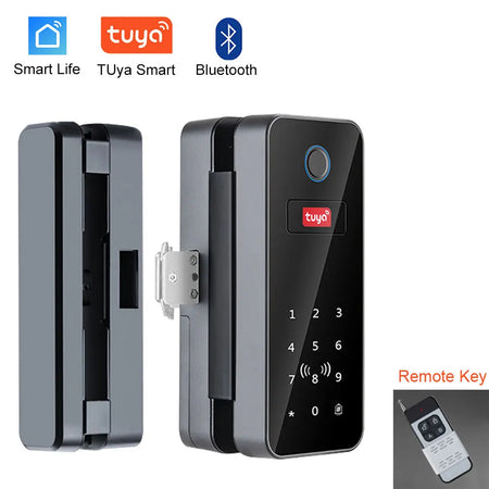 Tuya App Biometric Glass Door Lock B12-tuya &ndash; WiFi Gateway B12-remote control