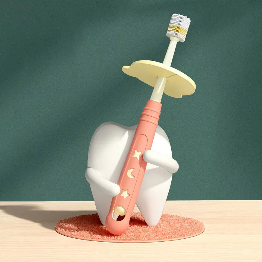 360 Degree Soft Silicone Baby Toothbrush for Children Aged 0-6 Years