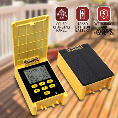 Smart Solar Irrigation Timer Dual Pump - App Control