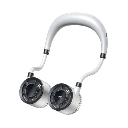 Raugee Portable Neck Fan USB Rechargeable &ndash; Four Speeds WHITE
