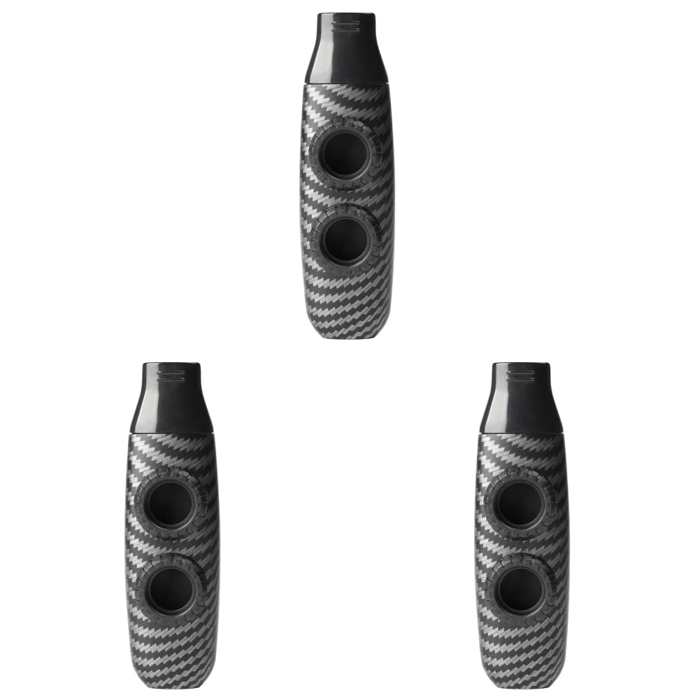 Double Hole Kazoo &ndash; Compact Portable Instrument For Ukulele Dark Brown 3PCS / CHINA