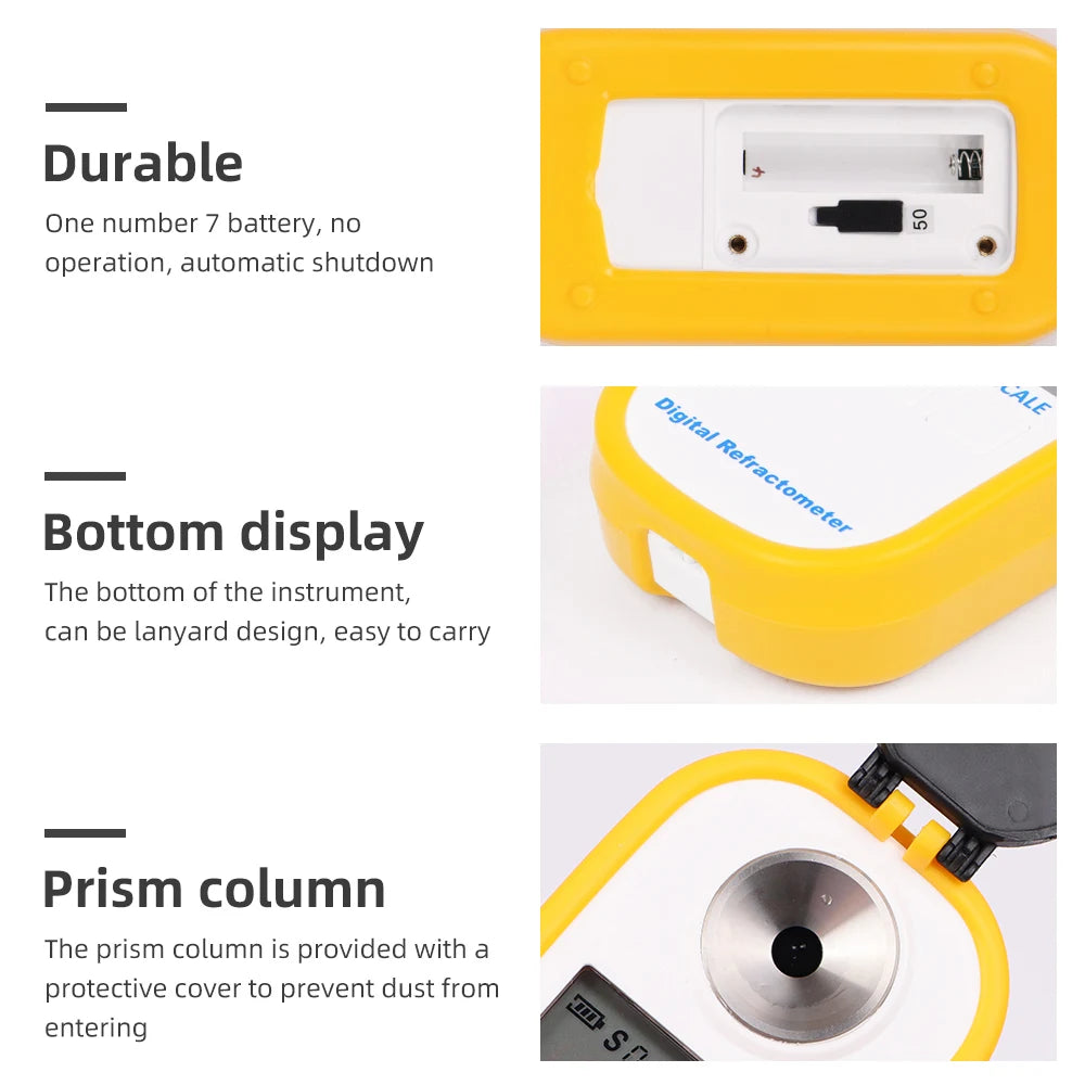 Digital Sugar Refractometer &ndash; Wide Brix Range With ATC
