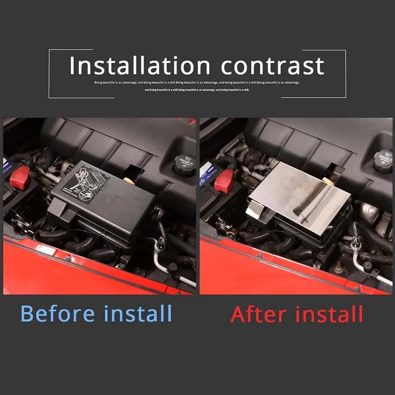 Copertura del Fusibile Corvette C6 Rifinitura Acciaio Inossidabile Argento