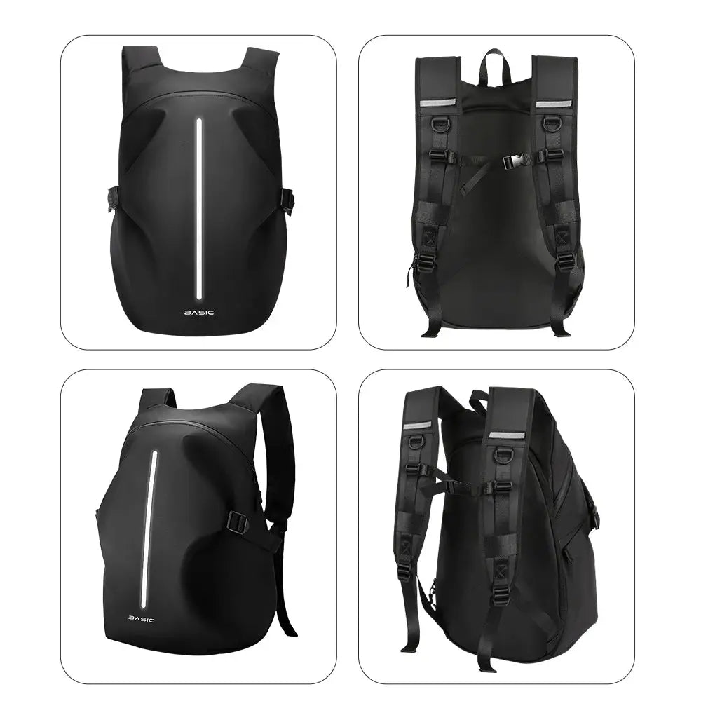 New Classic Large Capacity Multifunctional Motorcycle Helmet Bag Waterproof Motorcycle Backpack Reflective Bicycle Travel Bag by InterCyprus Trading Ltd