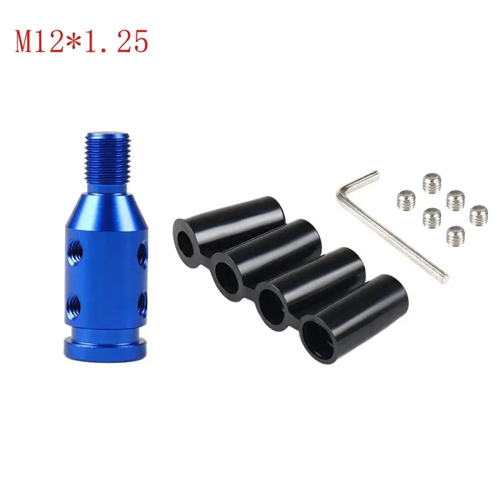Car Shift Knob Adapter Universal Aluminum Alloy Gear Shift Knob Adapter for Non-Threaded Manual Shifters M12x1.25 M10x1.5 by InterCyprus Trading Ltd