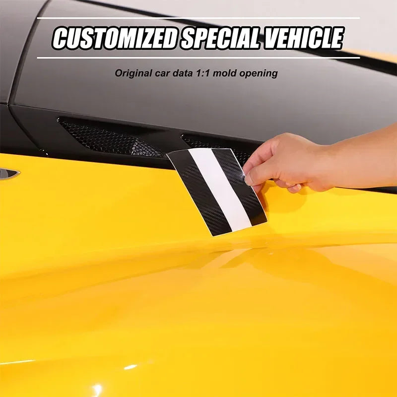 Naklejka trójkątna na samochód z włókna węglowego PVC Lotus Emira 2021-2023