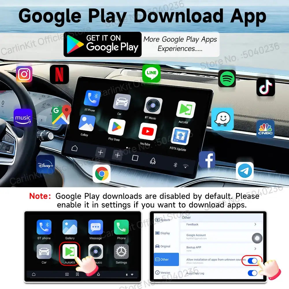 CarlinKit LITE S 3in1 Wireless CarPlay Android Auto TV Box
