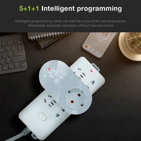 Tuya WiFi Thermostat Socket &ndash; Smart Temperature Control for Efficient Heating