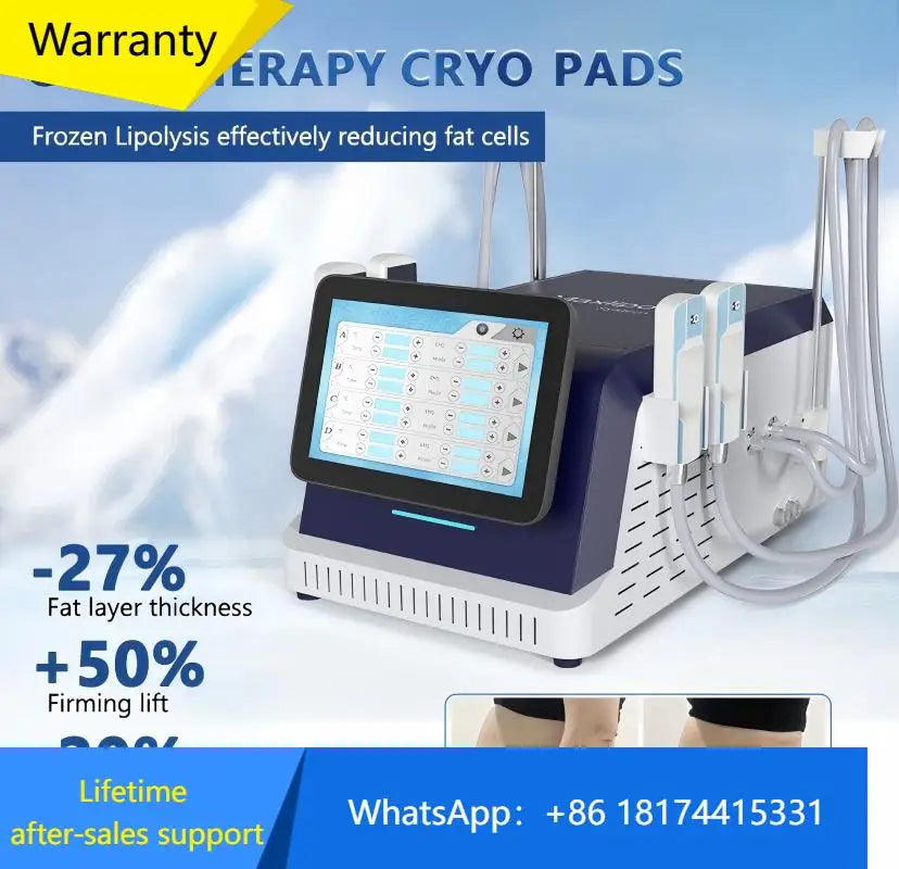 Máquina de Congelación de Grasa Cryo Criolipólisis EMS Almohadillas Cryoskin