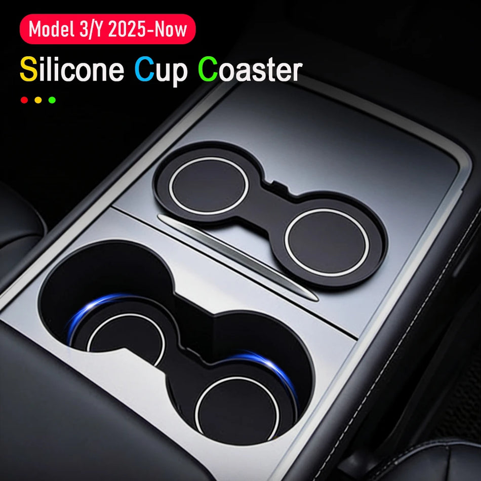 Center Console Mat Silicone Anti-Scratch For Tesla Model 3 Y Juniper 2025