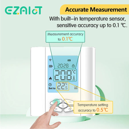 ZigBee Battery-Powered Thermostat &ndash; Alexa Google Ready