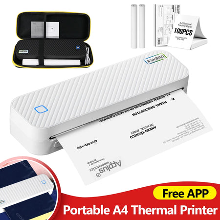 Portable A4 Thermal Printer Bluetooth &ndash; Wireless Printing