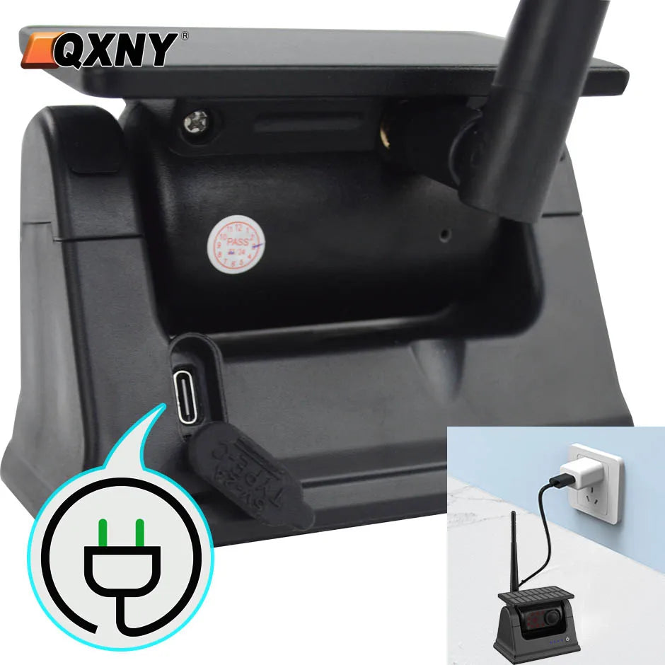 QXNY Wireless Solar Energy Magnet Back Cam &ndash; AHD 5in