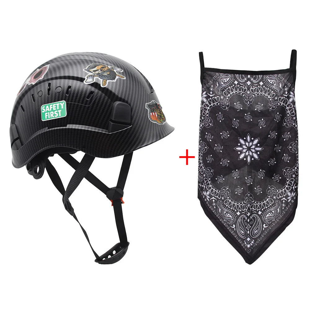 CE ABS Safety Helmet 08 &ndash; Industrial Grade Protection Carbon Fiber Style C