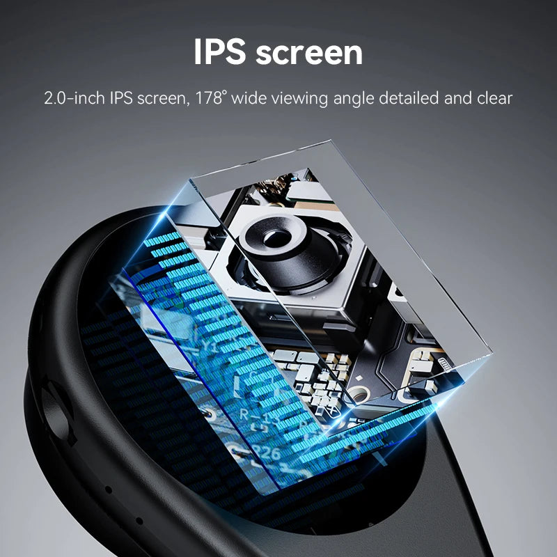 500X Digital Handheld Microscope - 2 Inch IPS Screen 8 LED