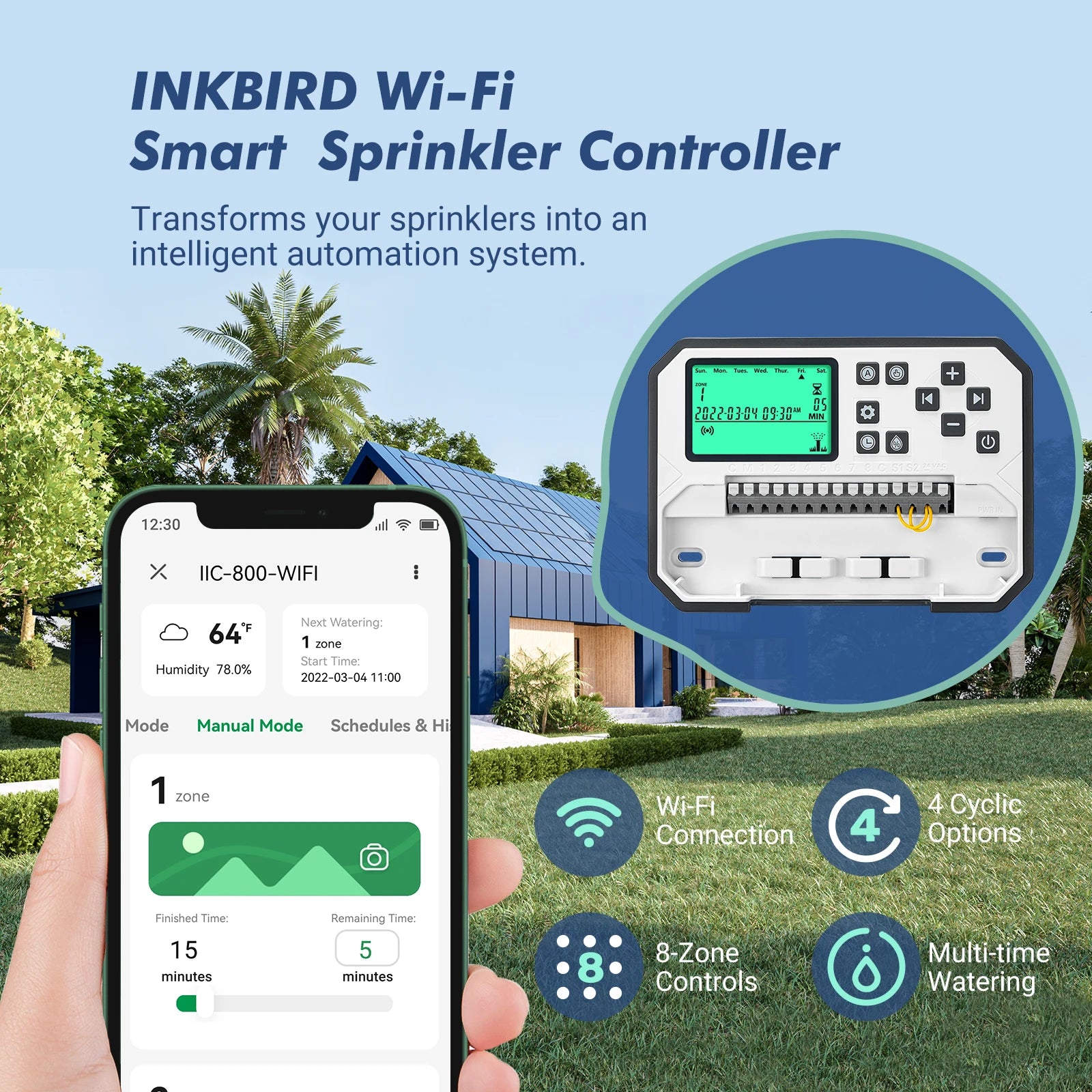 InkBird Garden Irrigation Timer &ndash; Smart WiFi Controller