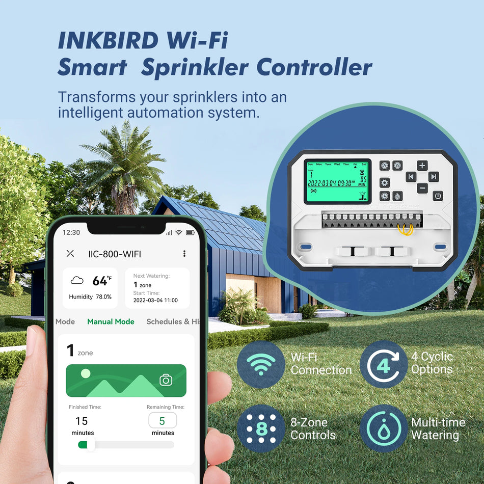 InkBird Garden Irrigation Timer &ndash; Smart WiFi Controller