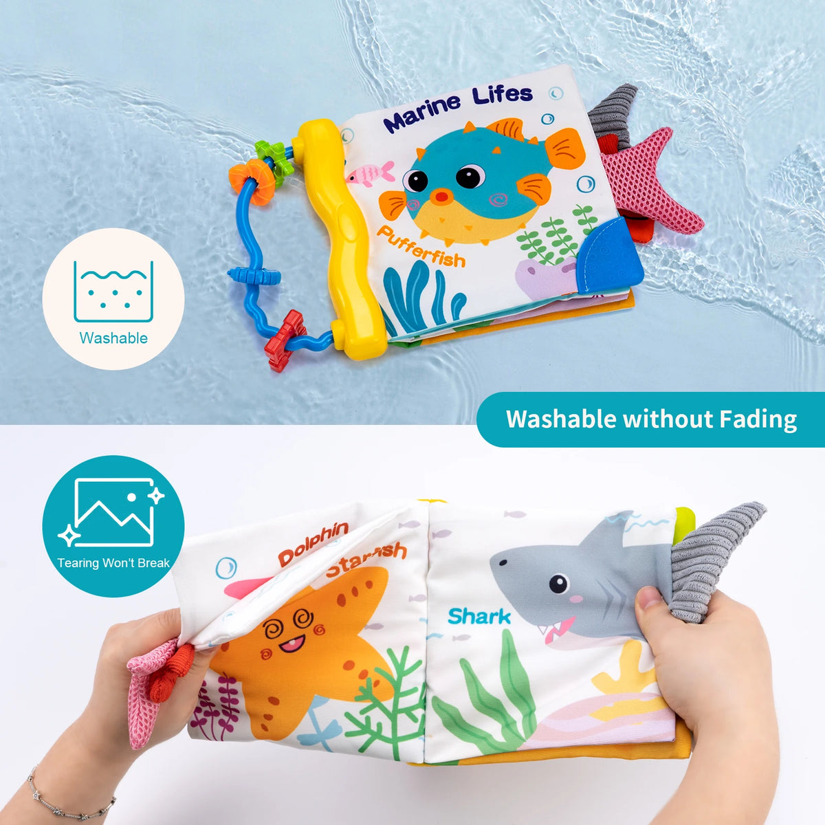 Soft Baby Cloth Book &ndash; Engaging Sensory Learning Toy