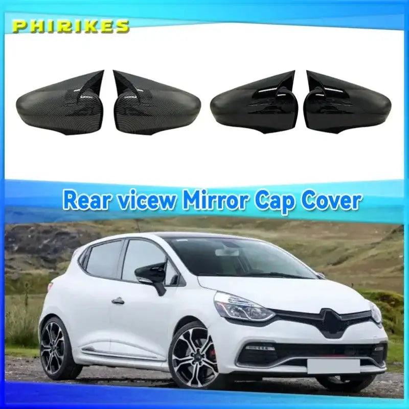 ABS Gloss Black Mirror Covers For Renault Clio 4 2012 2019